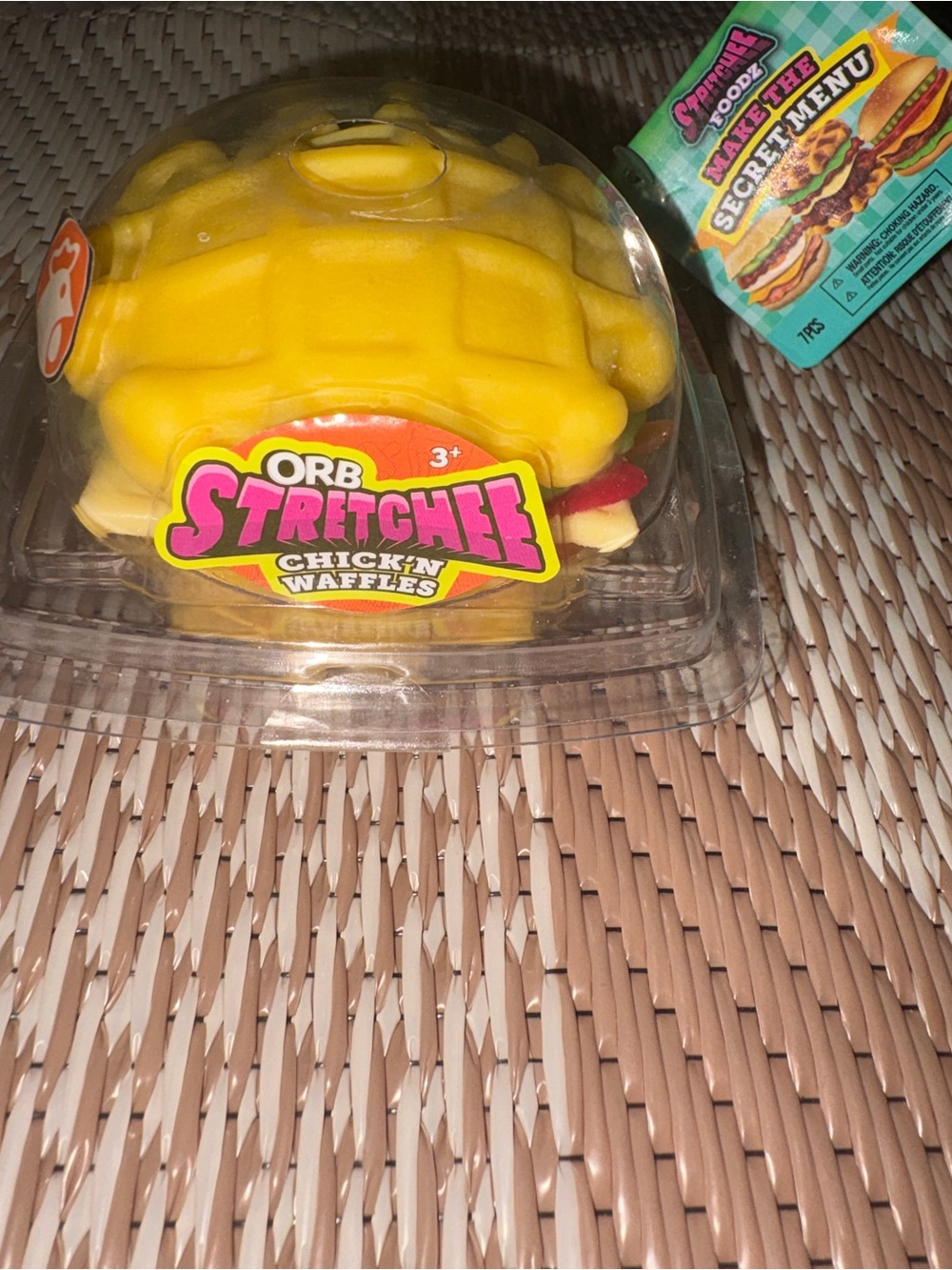 ORB Stretchee Chick'n Waffles - Yellow Kids Toy